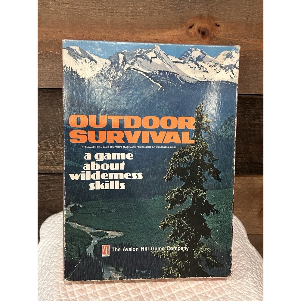 Outdoor Survival Game‎ Tests Your Wilderness Skills Avalon Hill 1972 Complete